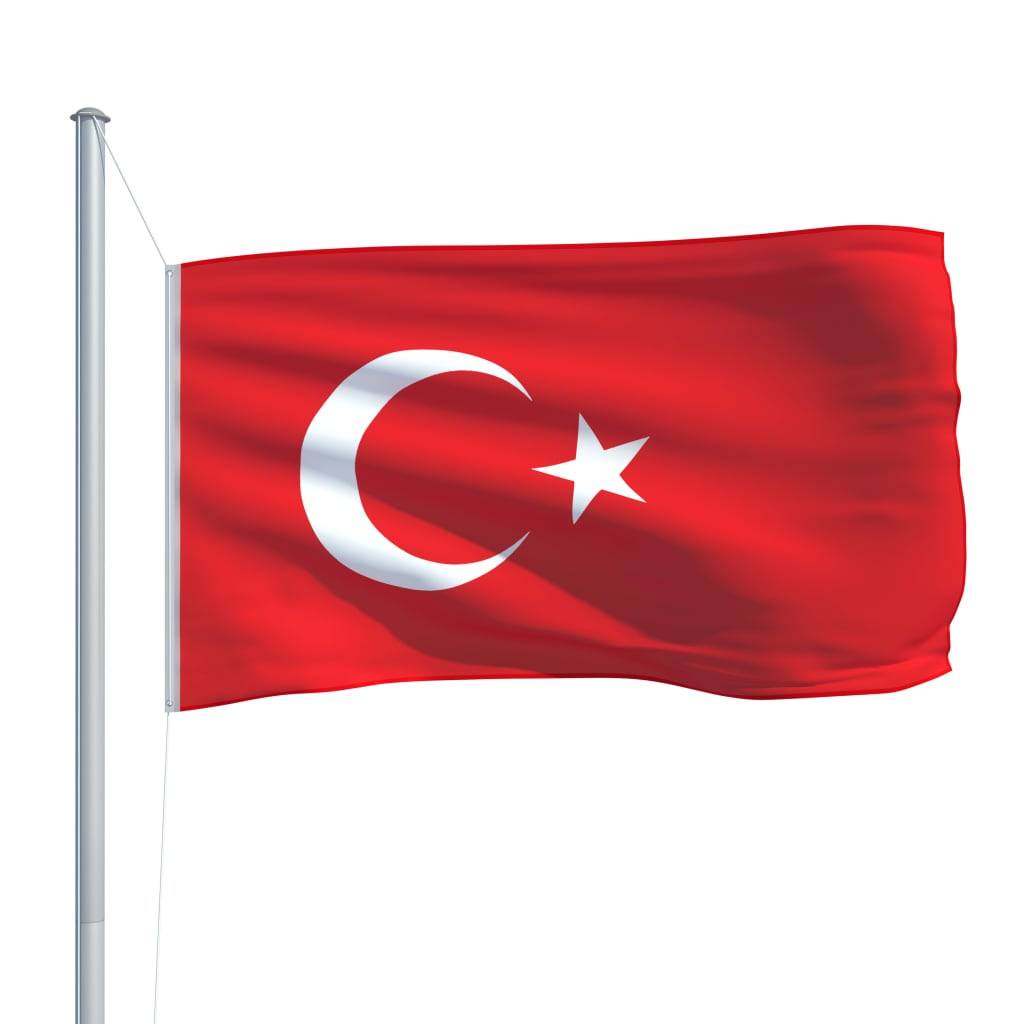 vidaXL Flagge der Türkei 90 x 150 cm
