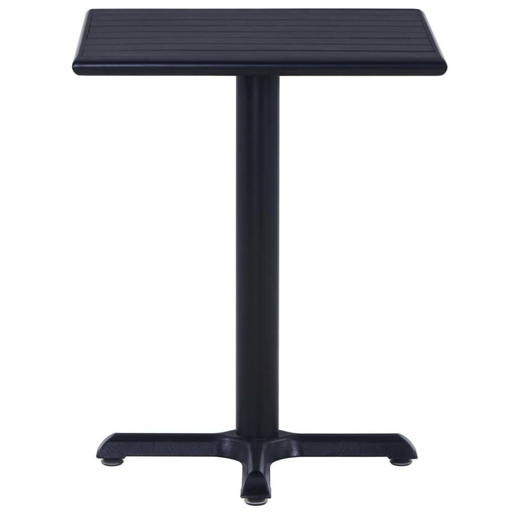 vidaXL Gartentisch Schwarz 60x60x75 cm