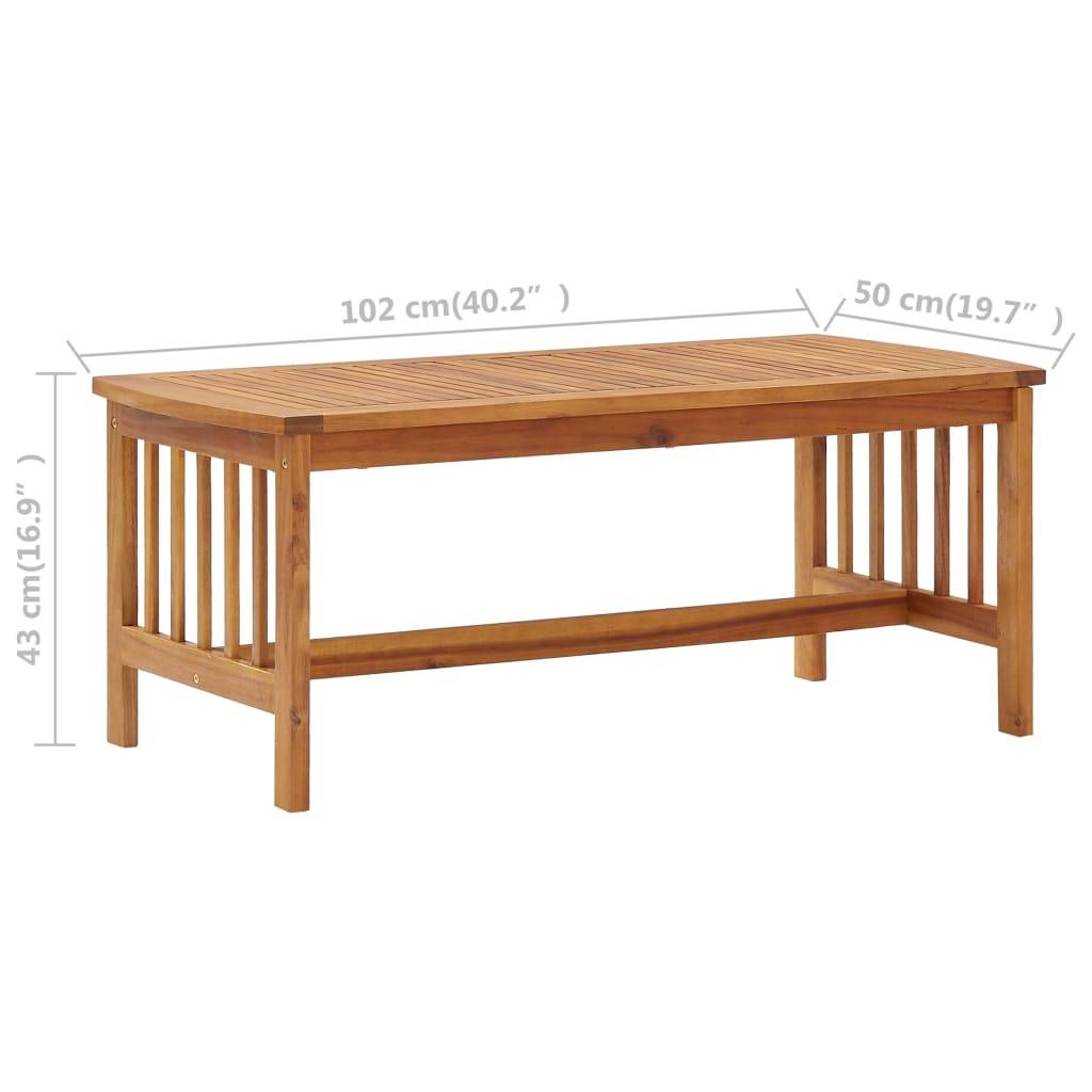 vidaXL 5-tlg. Garten-Lounge-Set mit Auflagen Massivholz Akazie