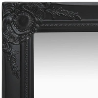 vidaXL Wandspiegel im Barock-Stil 40x40 cm Schwarz vidaXL Wandspiegel im Barock-Stil 40x40 cm Schwarz