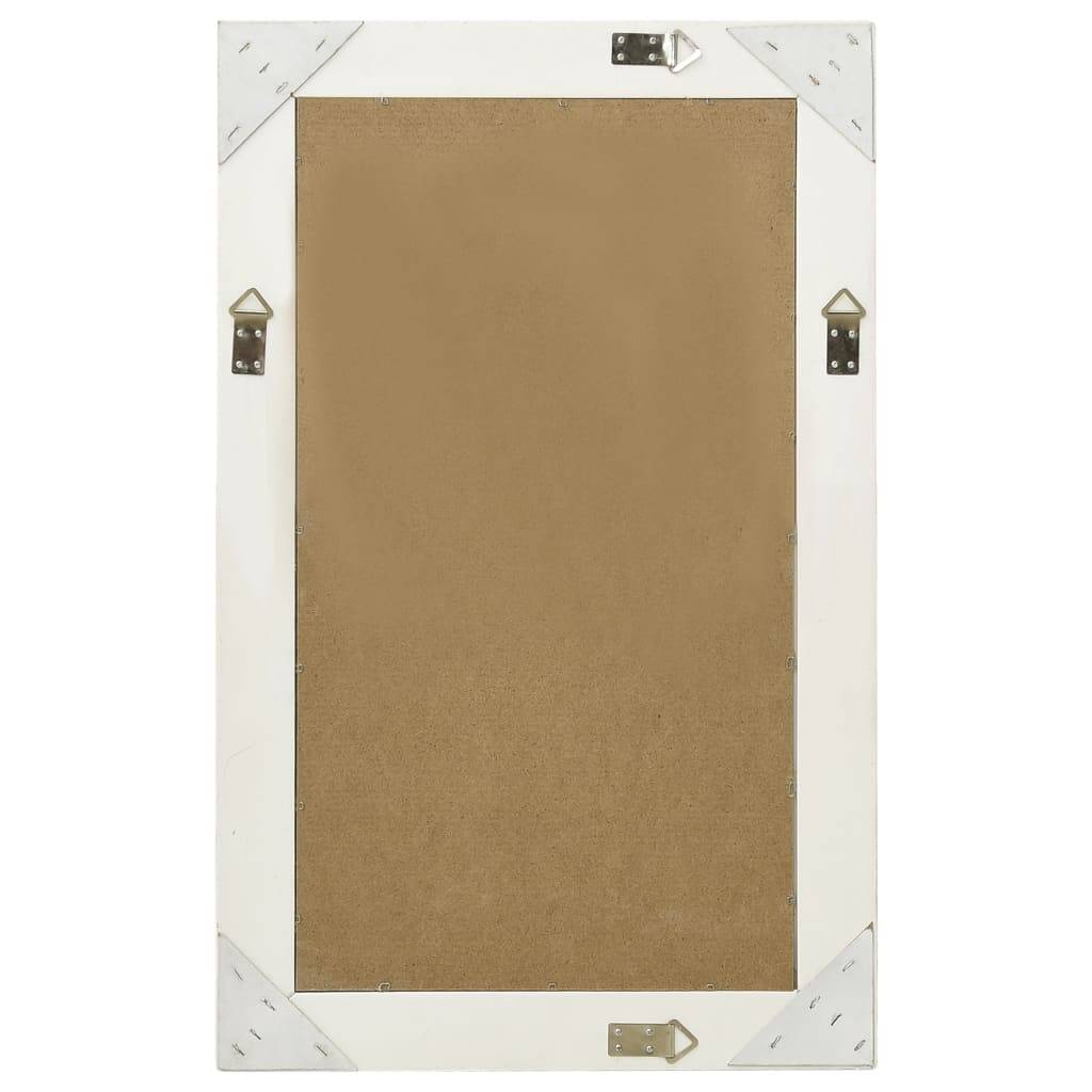 vidaXL Wandspiegel im Barock-Stil 50x80 cm Weiß