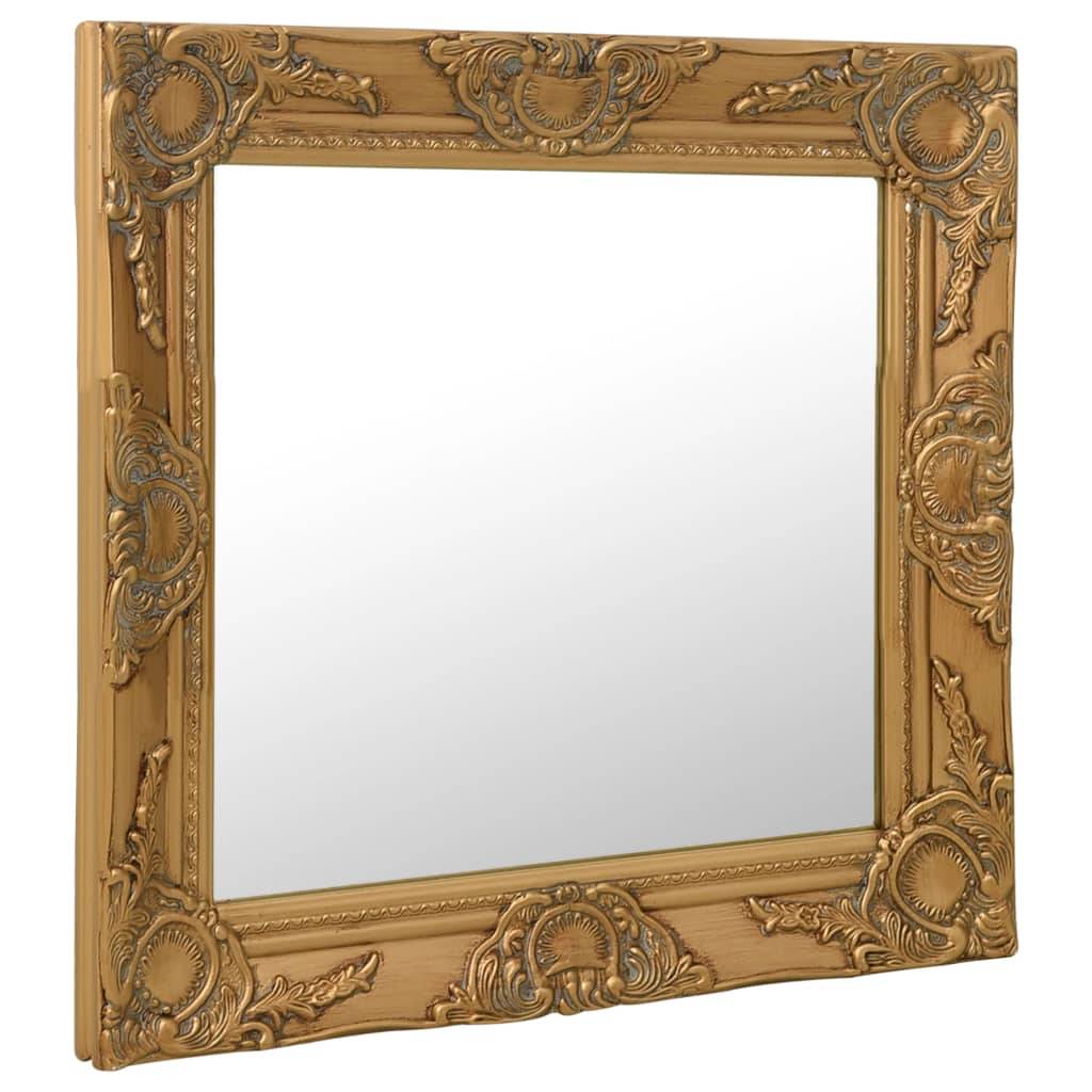 vidaXL Wandspiegel im Barock-Stil 60x60 cm Golden