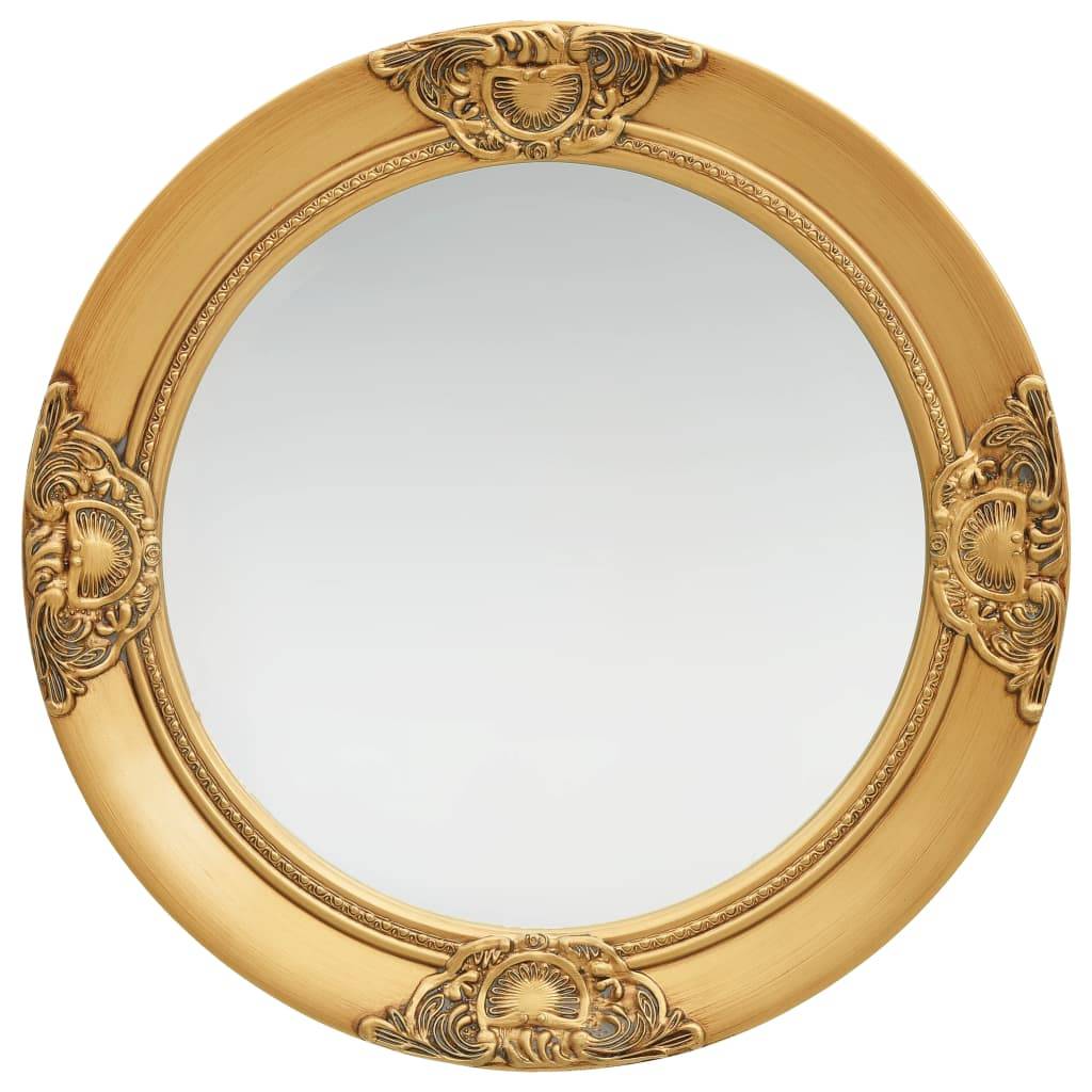 vidaXL Wandspiegel im Barock-Stil 50 cm Golden