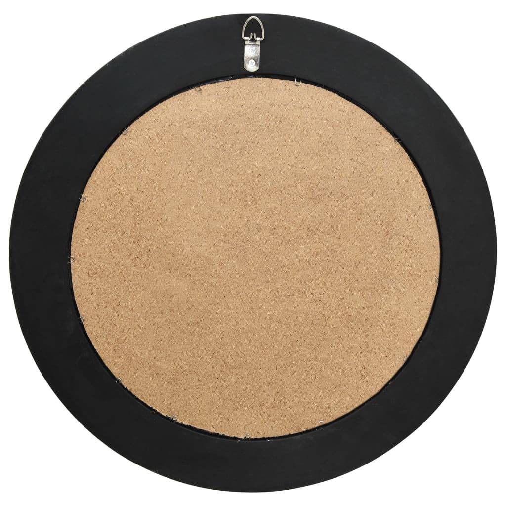 vidaXL Wandspiegel im Barock-Stil 50 cm Schwarz