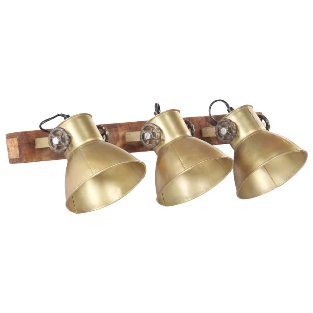 vidaXL Wandlampe Industriestil Messing 65x25 cm E27