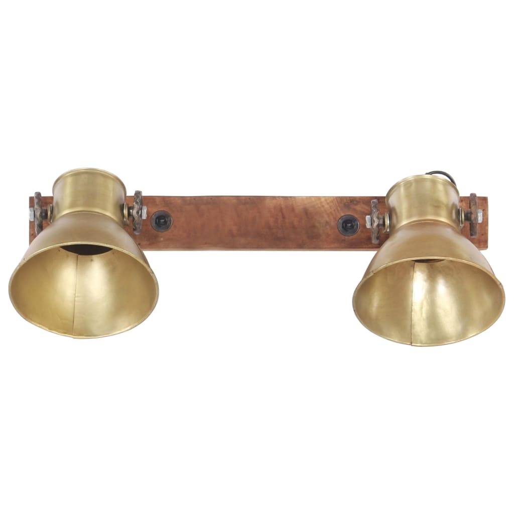 vidaXL Wandlampe Industriestil Messing 45x25 cm E27