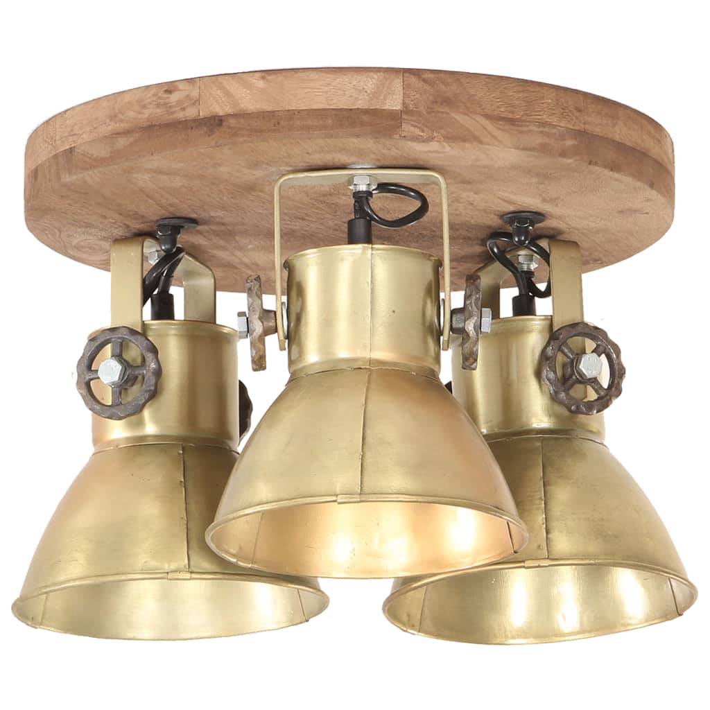 vidaXL Deckenlampe Industriestil 25 W Messing 42x27 cm E27