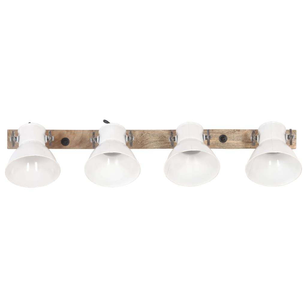 vidaXL Wandlampe Industriestil Weiß 90x25 cm E27