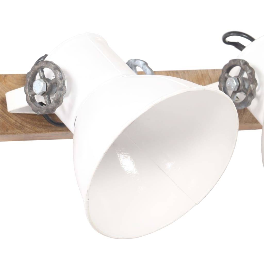 vidaXL Wandlampe Industriestil Weiß 90x25 cm E27