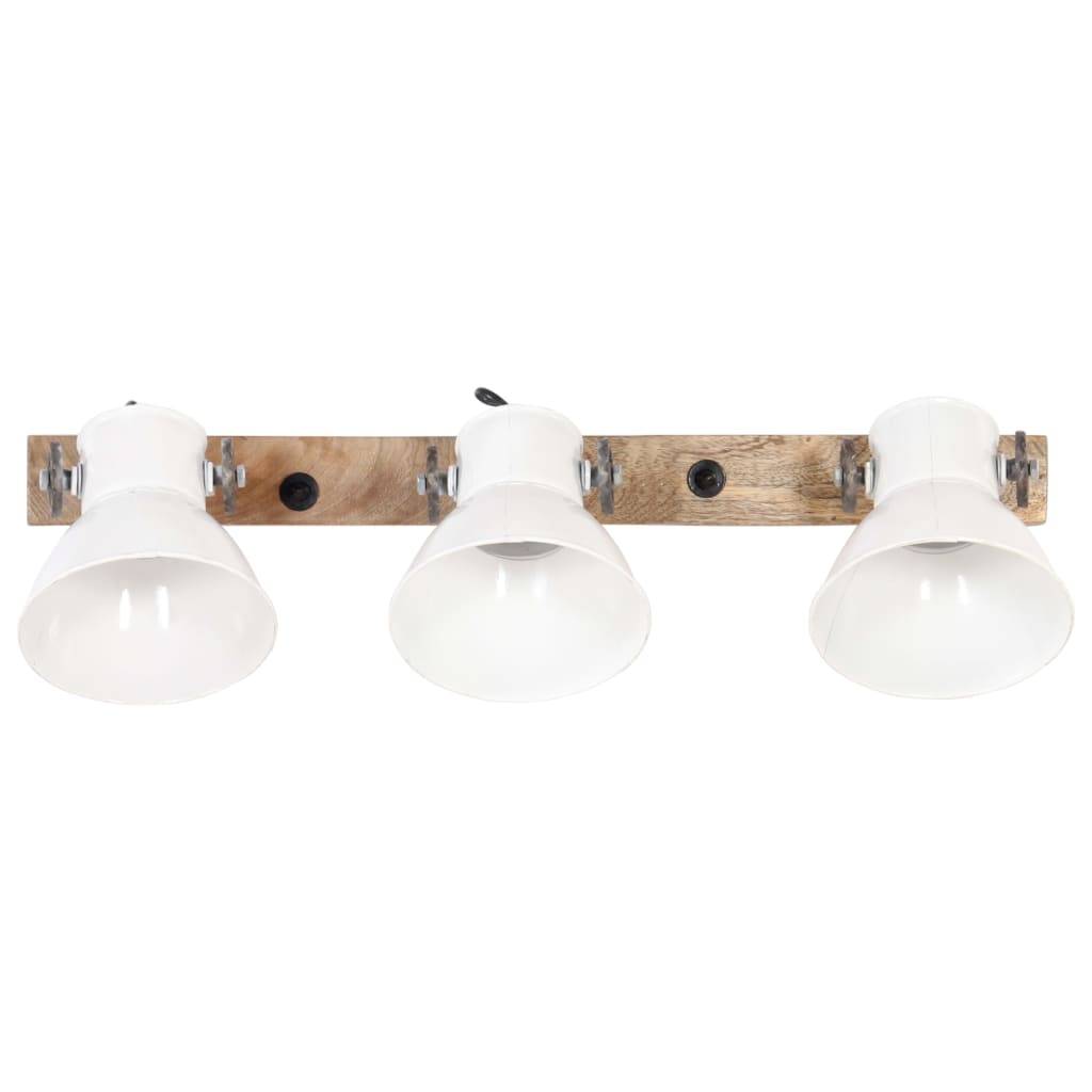 vidaXL Wandlampe Industriestil Weiß 65x25 cm E27