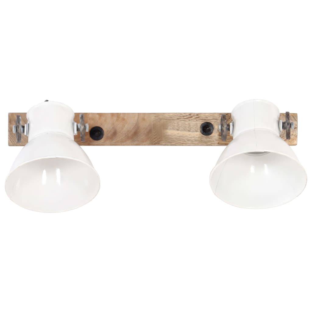 vidaXL Wandlampe Industriestil Weiß 45x25 cm E27