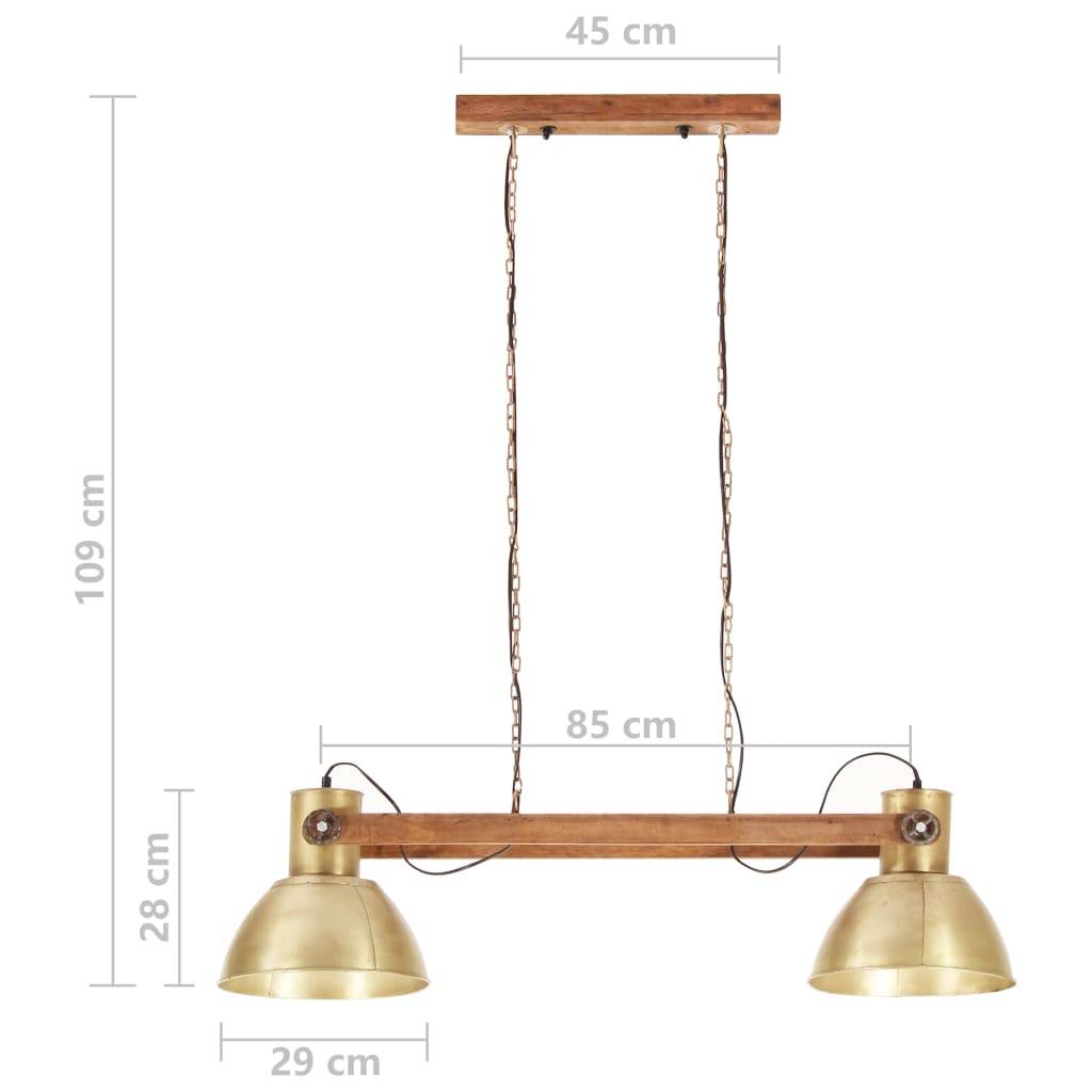 vidaXL Hängelampe Industriestil 25 W Messing 109 cm E27