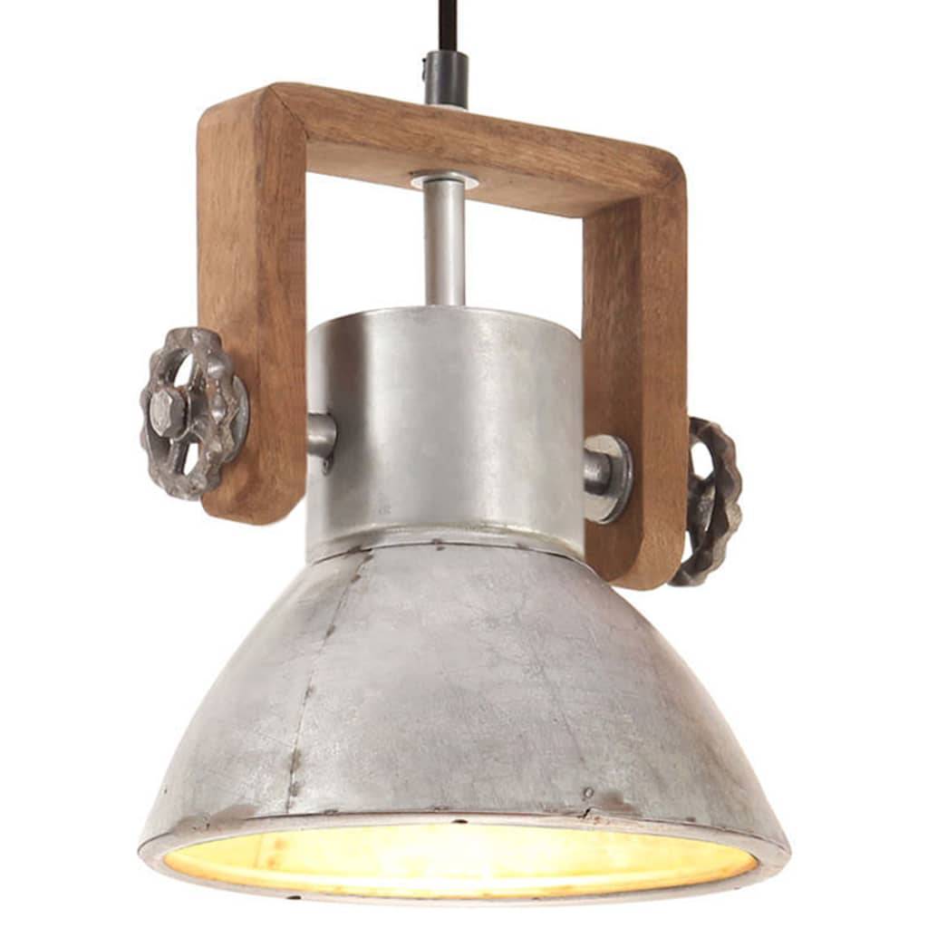 vidaXL Hängelampe Industriestil 25 W Silbern Rund 19 cm E27