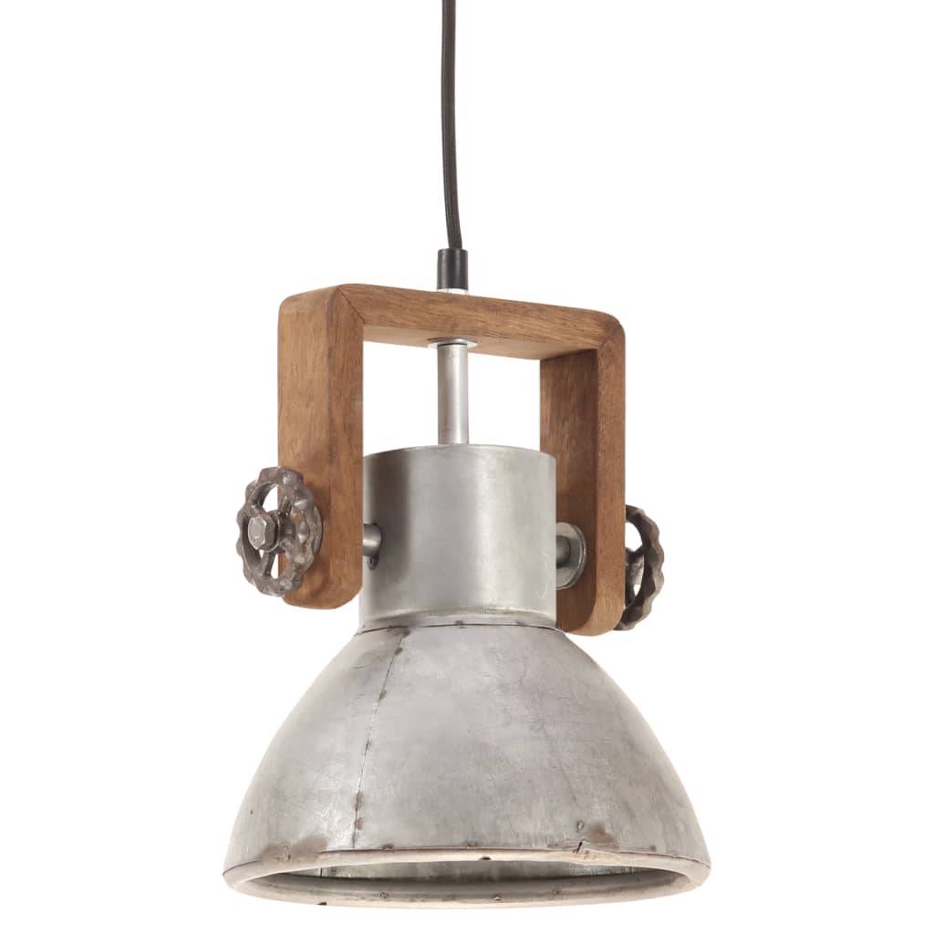 vidaXL Hängelampe Industriestil 25 W Silbern Rund 19 cm E27
