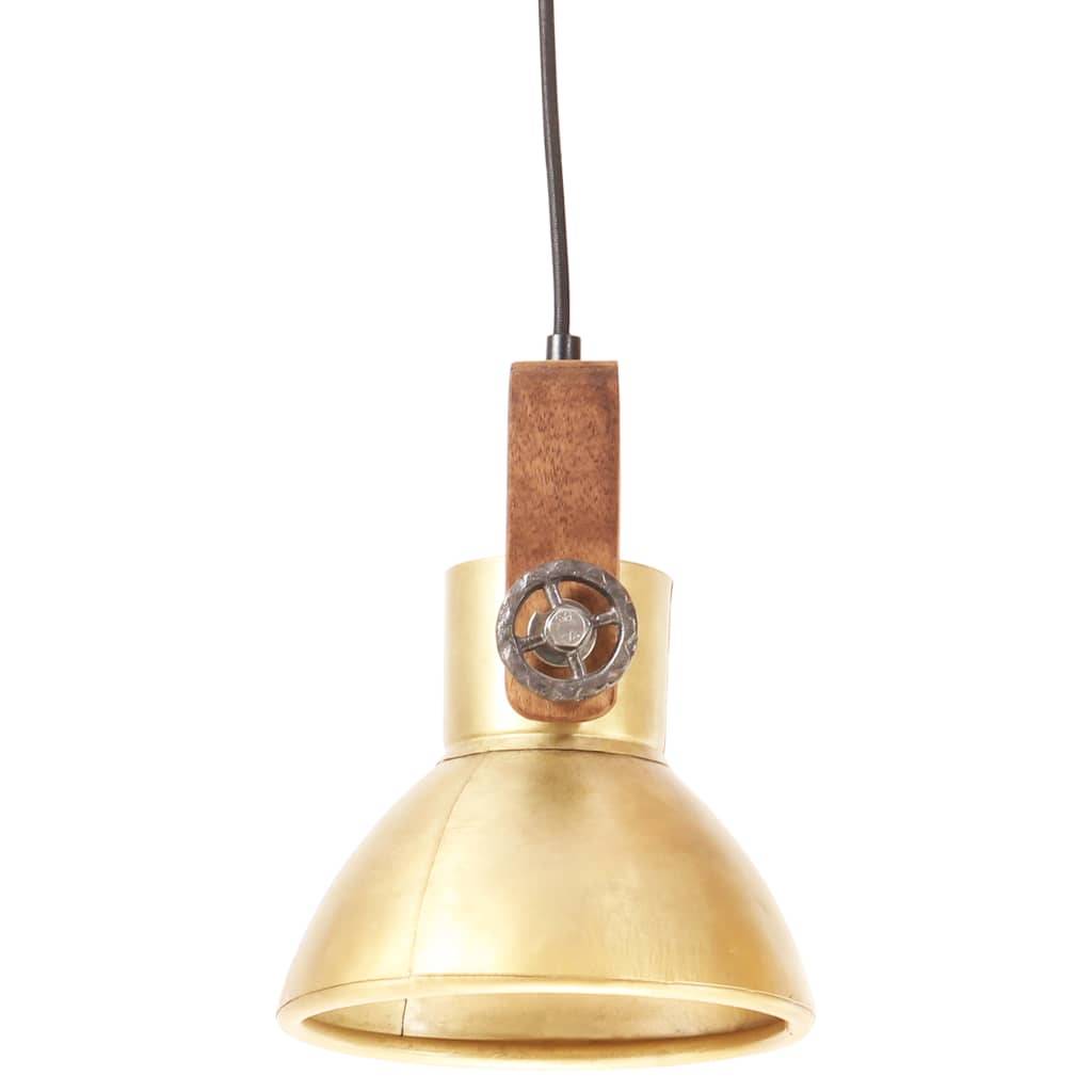 vidaXL Hängelampe Industriestil 25 W Messing Rund 19 cm E27