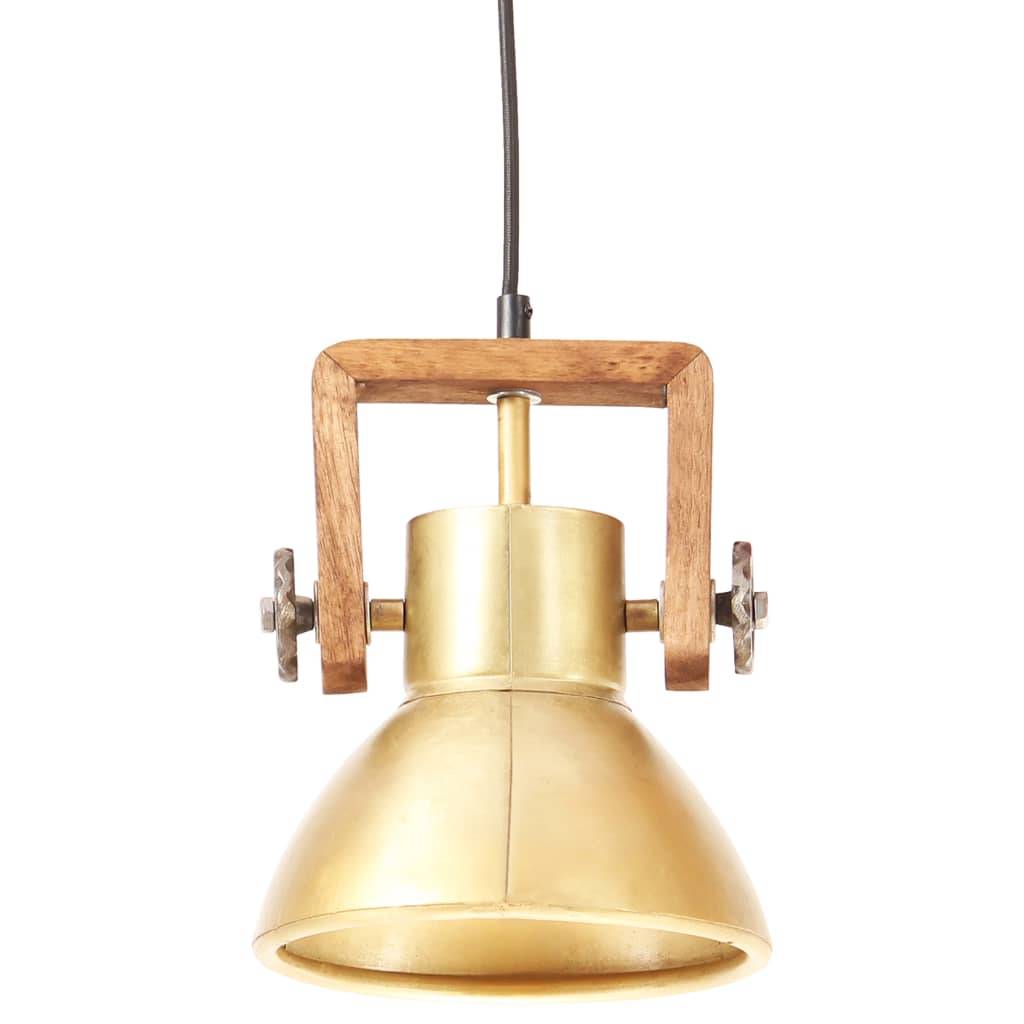 vidaXL Hängelampe Industriestil 25 W Messing Rund 19 cm E27