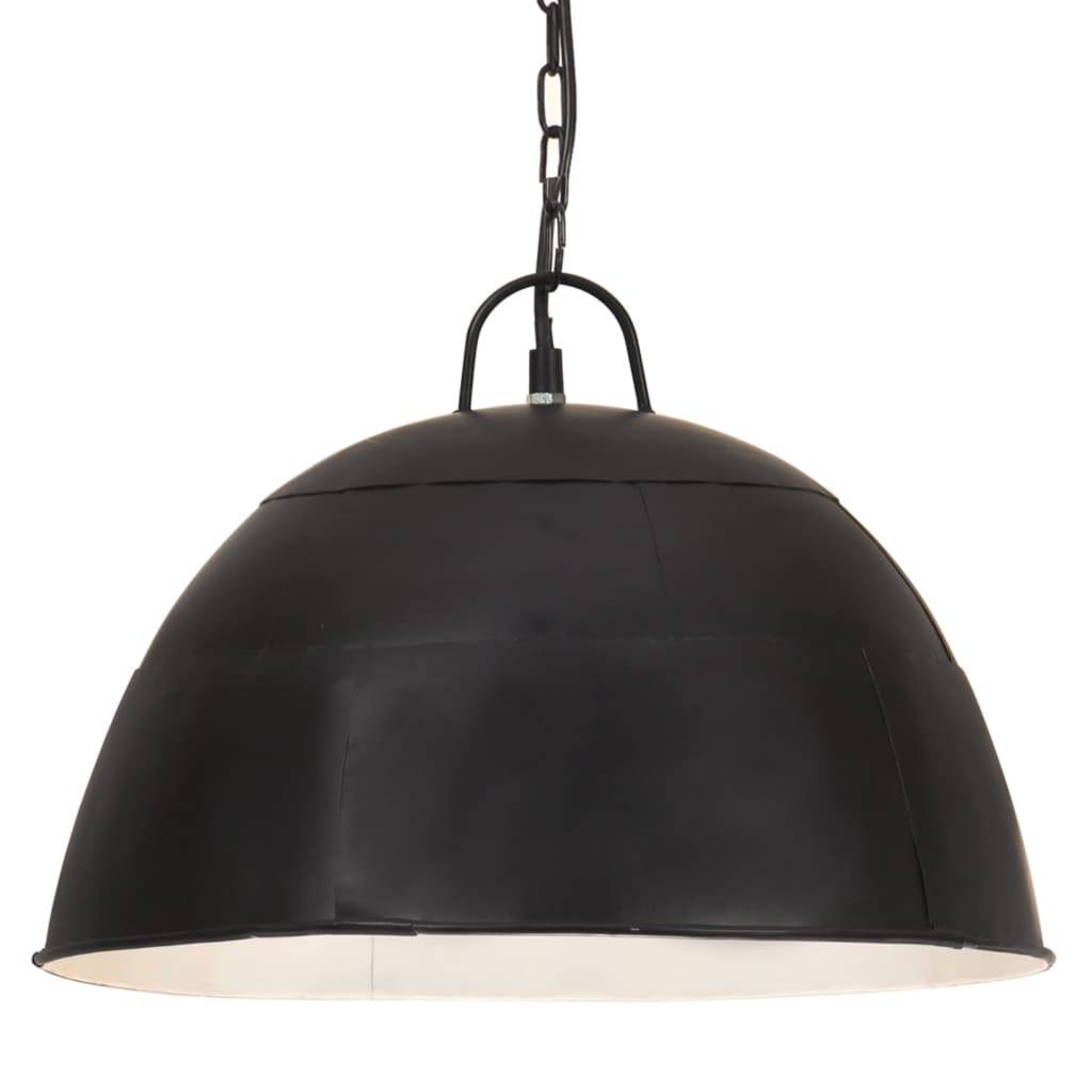 vidaXL Hängelampe Vintage Industriestil 25 W Schwarz Rund 41 cm E27