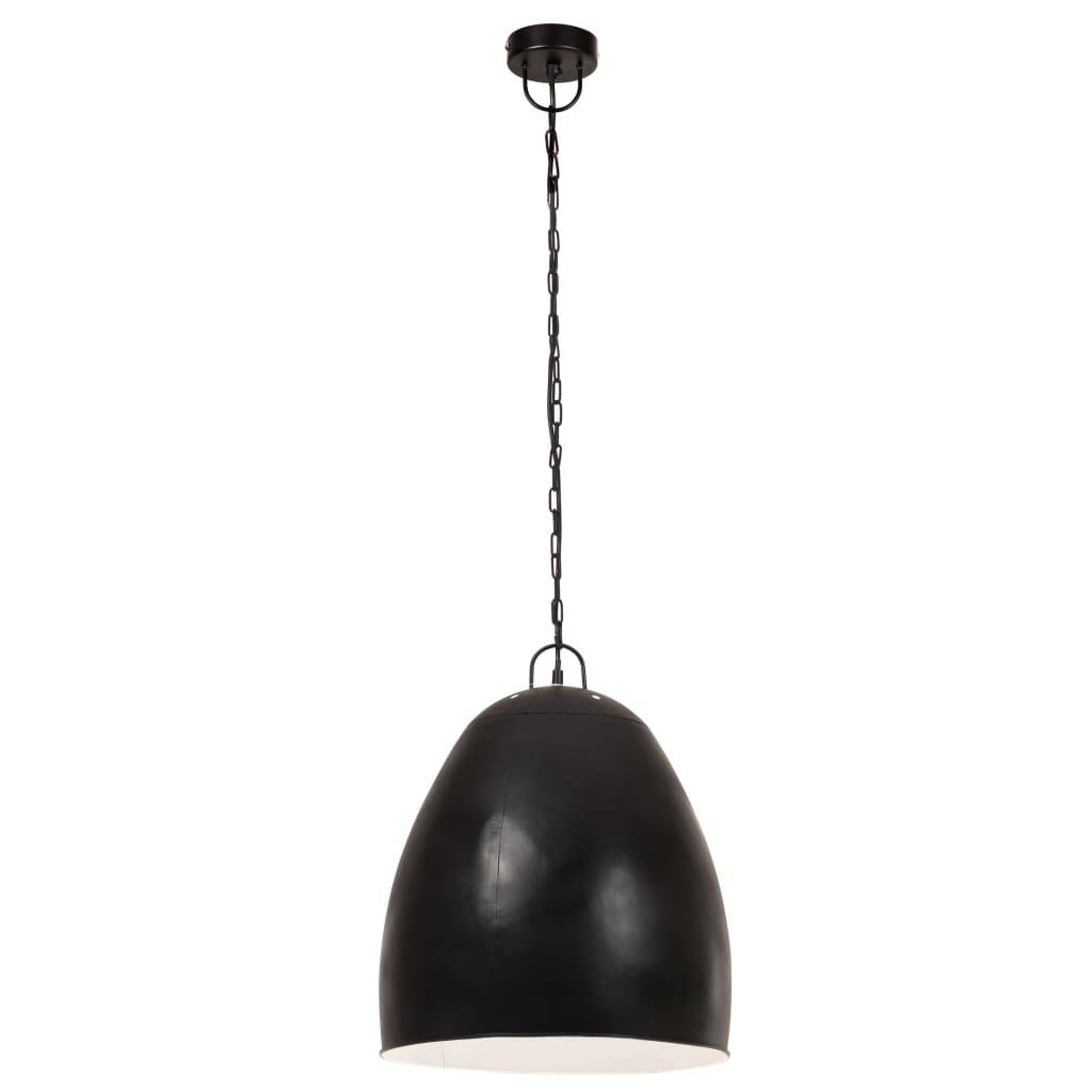 vidaXL Hängelampe Industriestil 25 W Schwarz Rund 42 cm E27