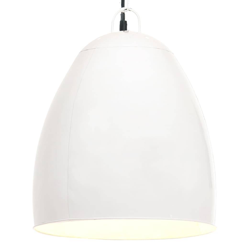 vidaXL Hängelampe Industriestil 25 W Weiß Rund 42 cm E27