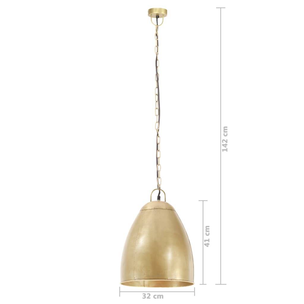 vidaXL Hängelampe Industriestil 25 W Messing Rund 32 cm E27