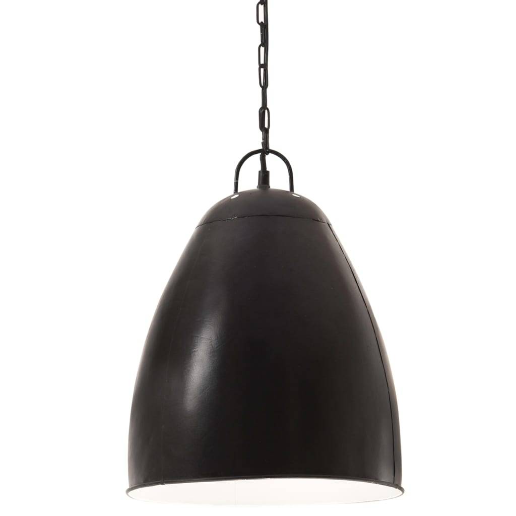 vidaXL Hängelampe Industriestil 25 W Schwarz Rund 32 cm E27