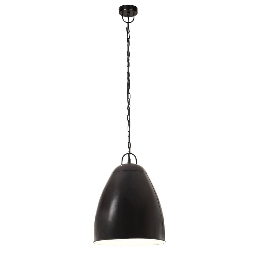 vidaXL Hängelampe Industriestil 25 W Schwarz Rund 32 cm E27