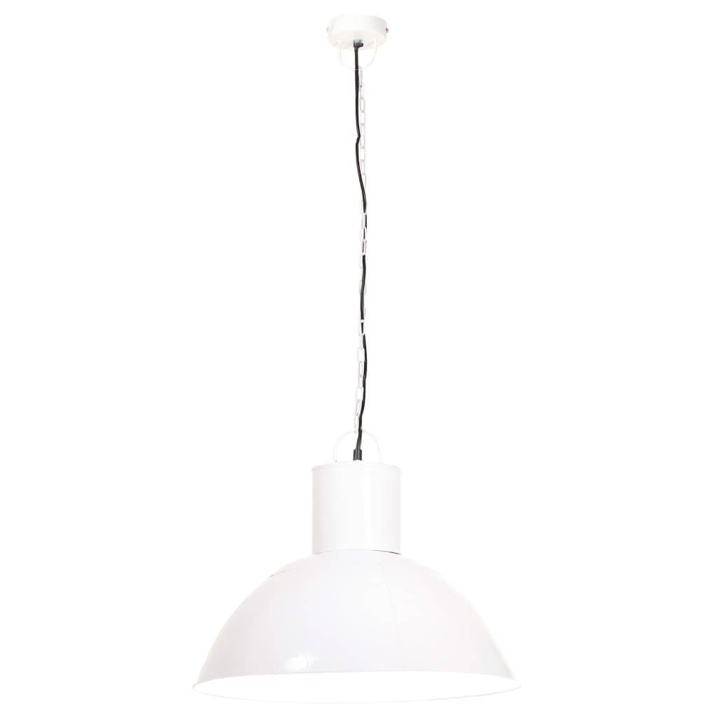 vidaXL Hängelampe 25 W Weiß Rund 48 cm E27