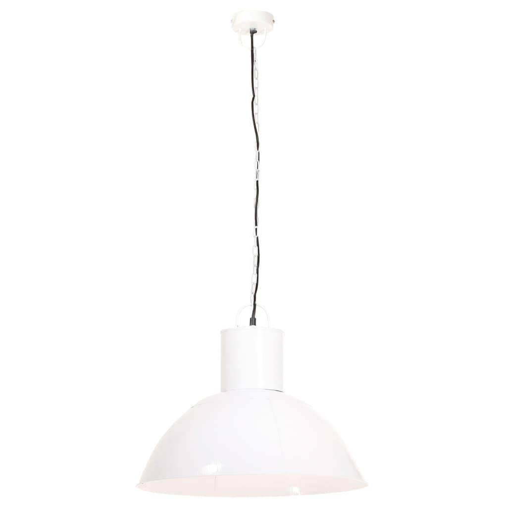 vidaXL Hängelampe 25 W Weiß Rund 48 cm E27