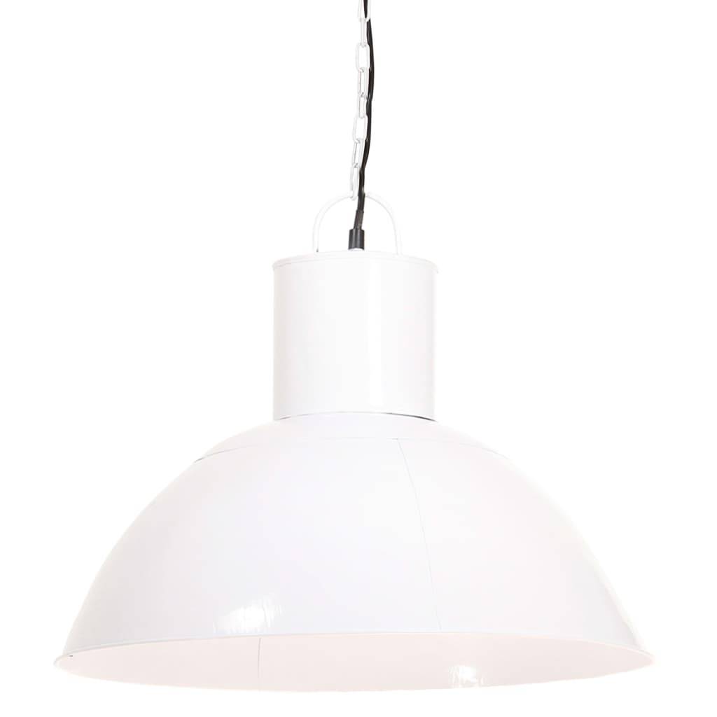 vidaXL Hängelampe 25 W Weiß Rund 48 cm E27