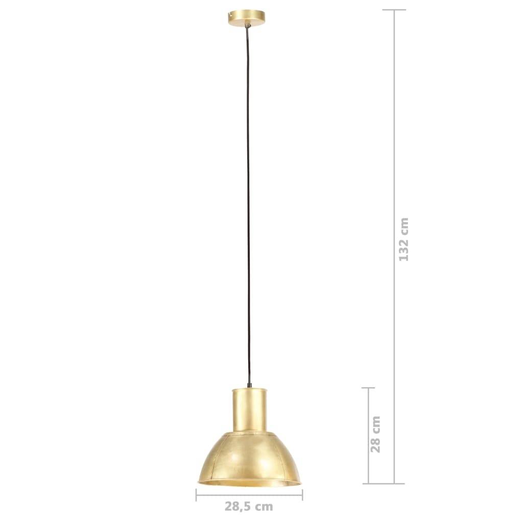 vidaXL Hängelampe 25 W Messing Rund 28,5 cm E27