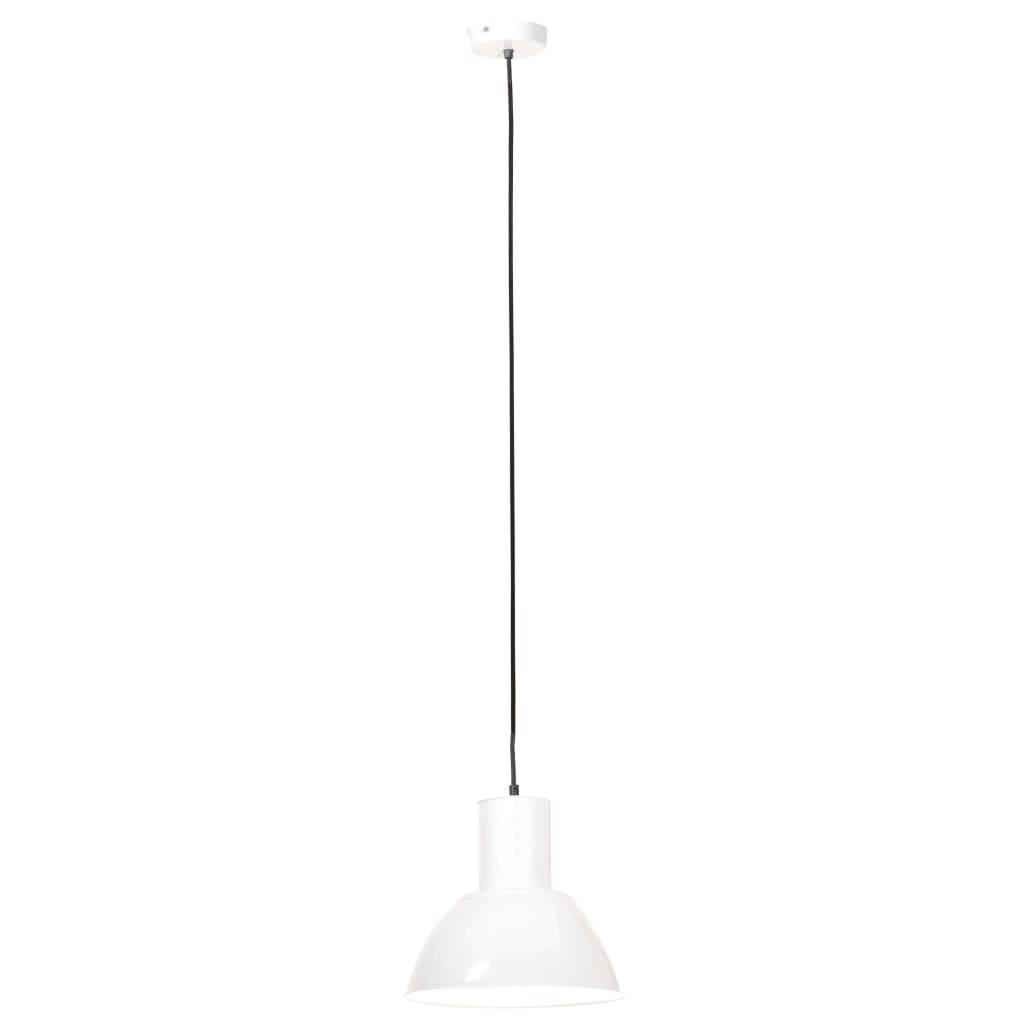 vidaXL Hängelampe 25 W Weiß Rund 28,5 cm E27