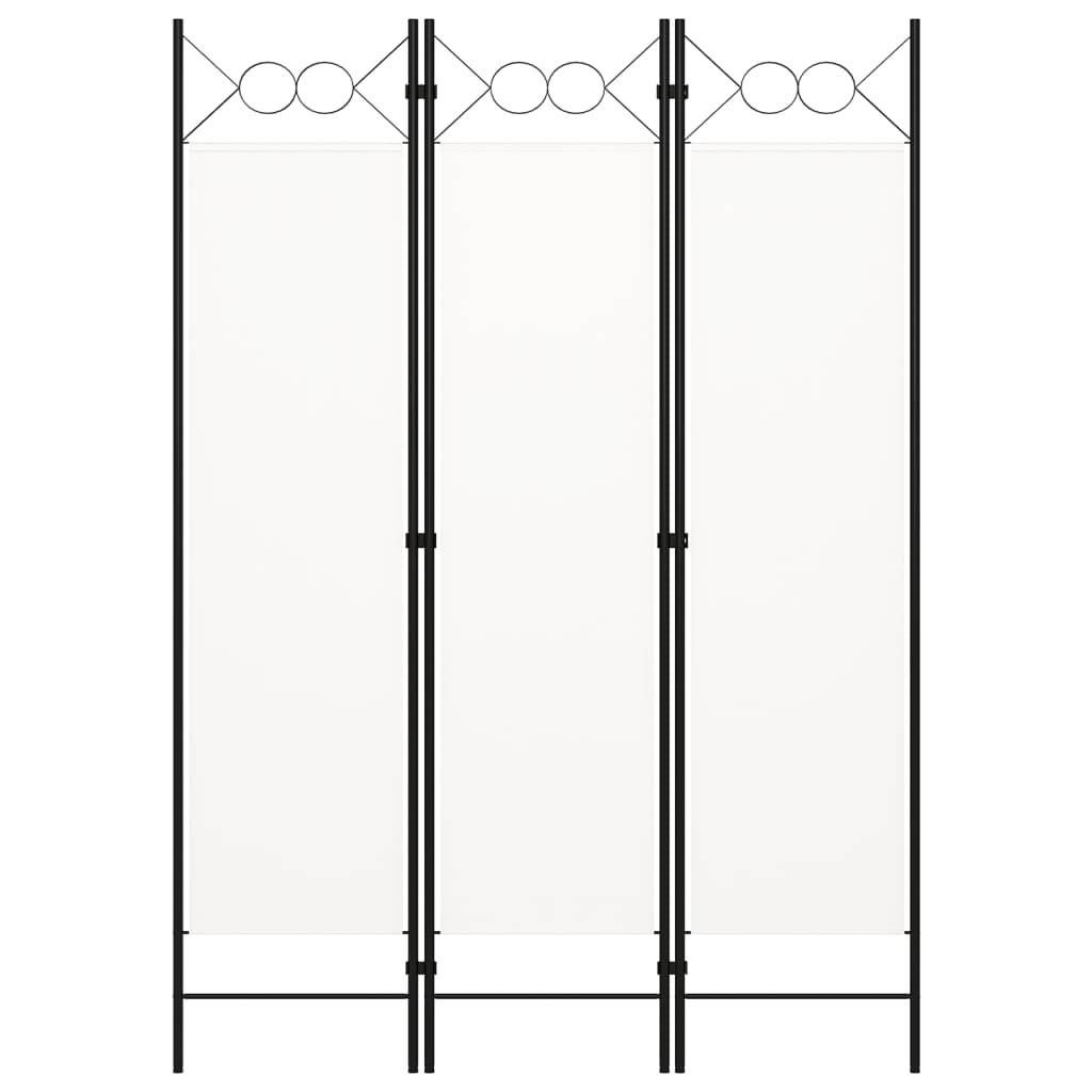 vidaXL 3-tlg. Raumteiler Weiß 120×180 cm