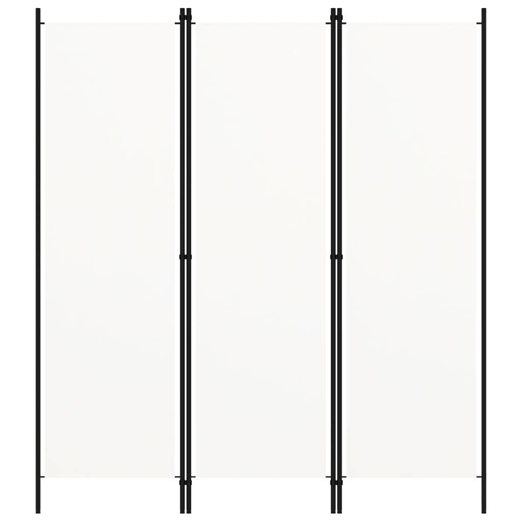 vidaXL 3-tlg. Raumteiler Weiß 150x180 cm