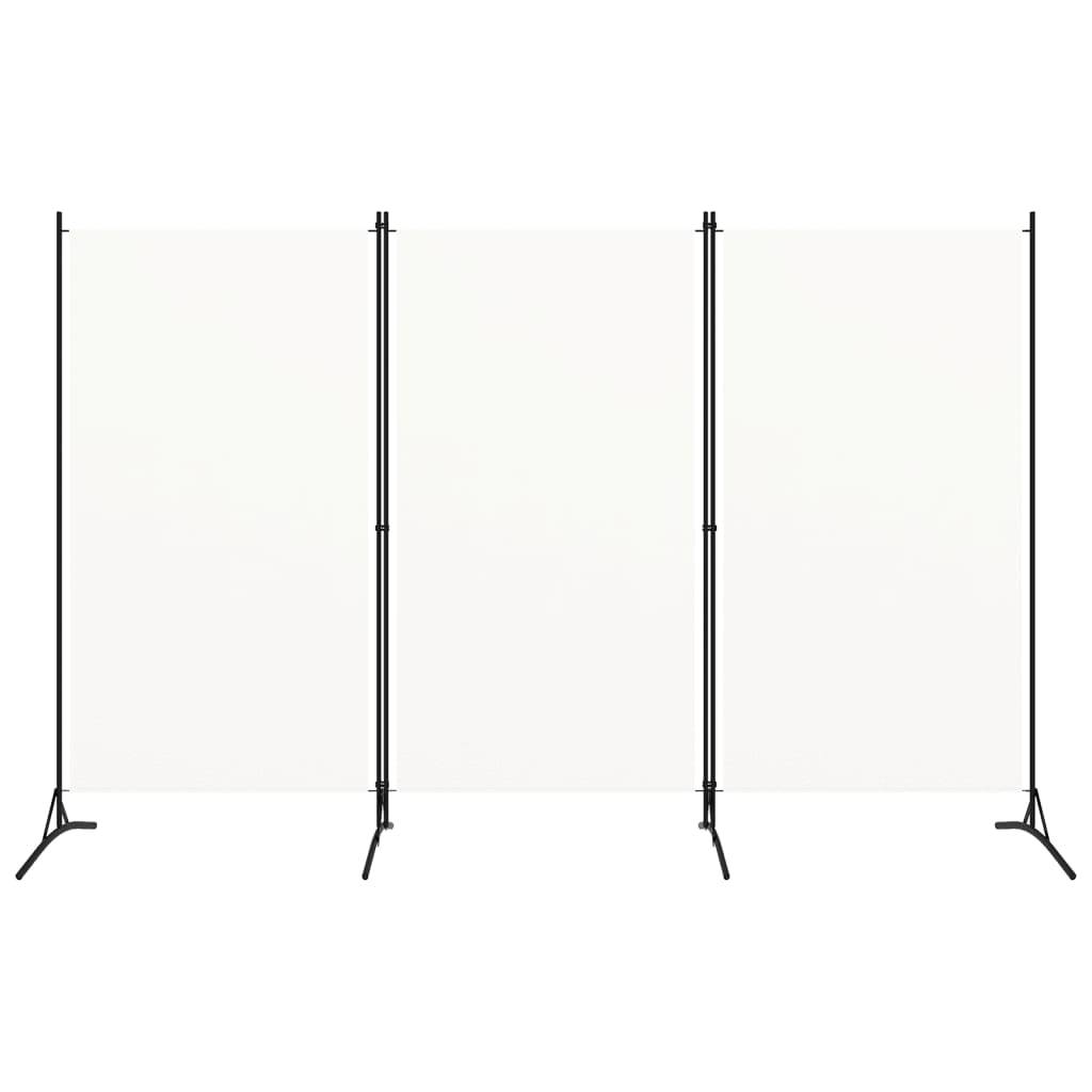 vidaXL 3-tlg. Raumteiler Weiß 260x180 cm Stoff