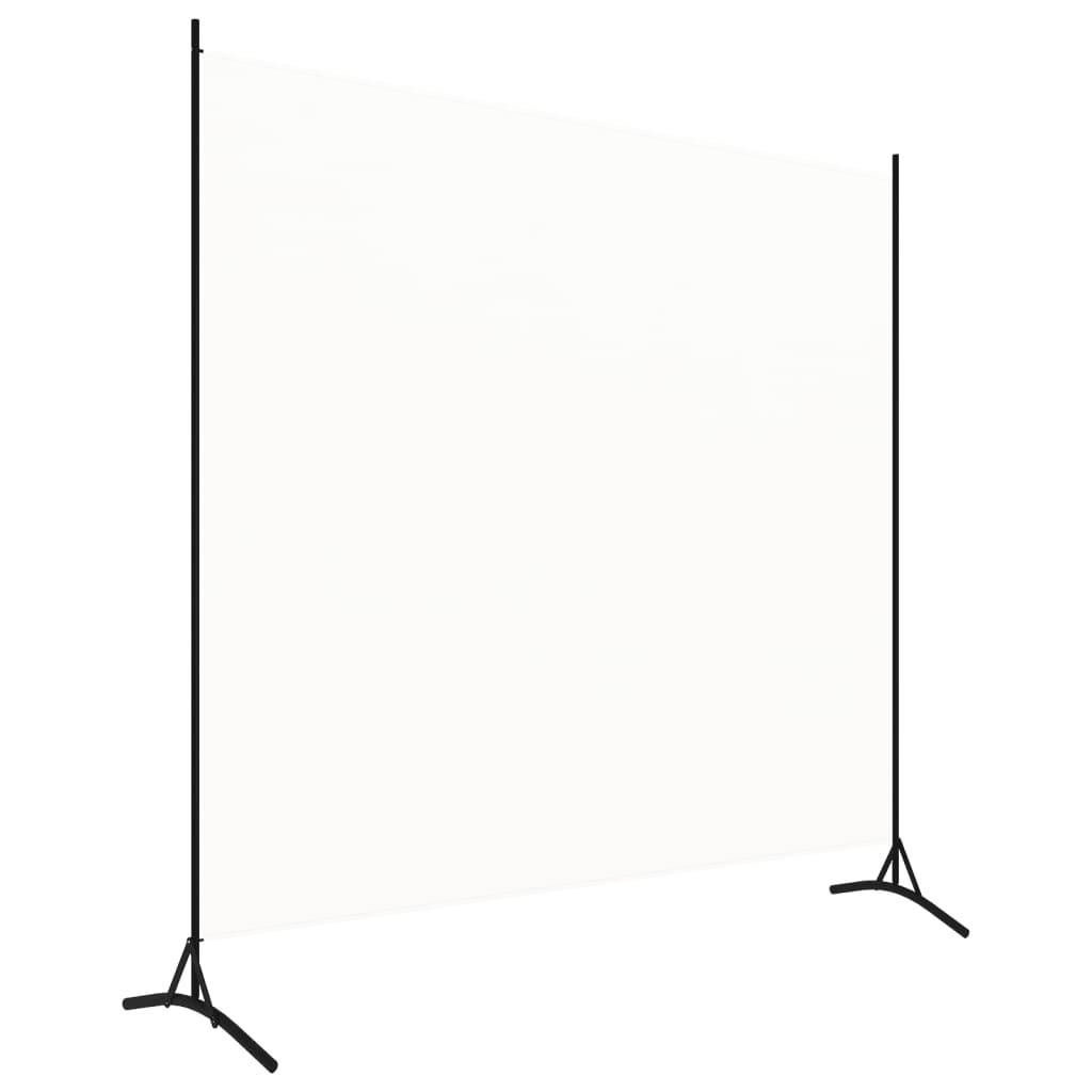 vidaXL Raumteiler Weiß 175x180 cm Stoff