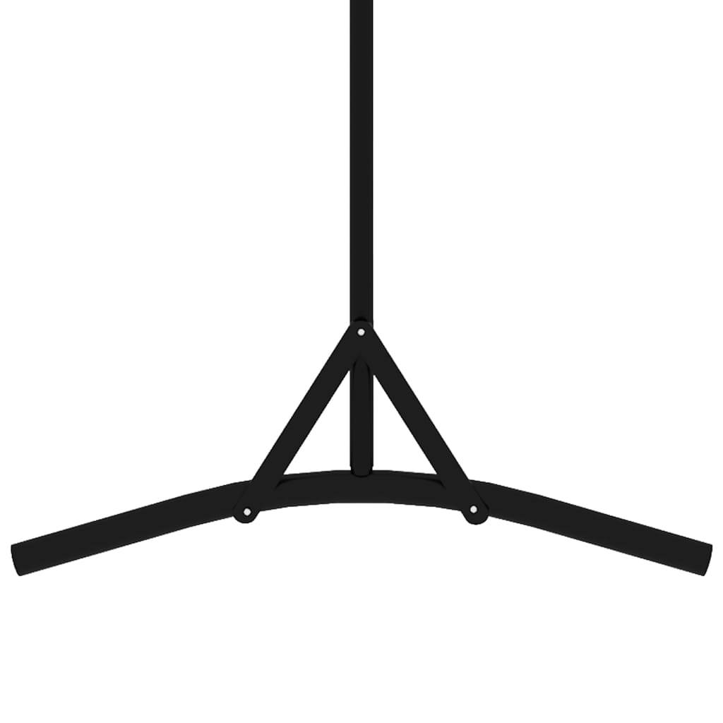 vidaXL Paravent Schwarz 175x180 cm Stoff