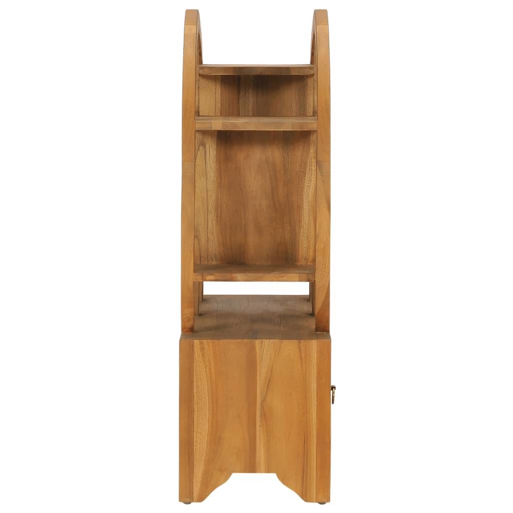 vidaXL Schrank mit Yin-Yang-Regal 68x26x83 cm Teak Massivholz