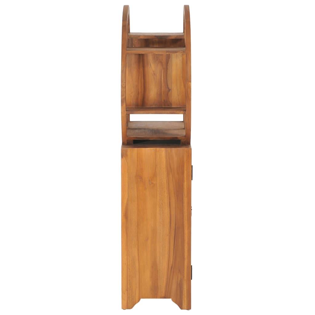 vidaXL Schrank mit Yin-Yang-Regal 70x30x130 cm Teak Massivholz