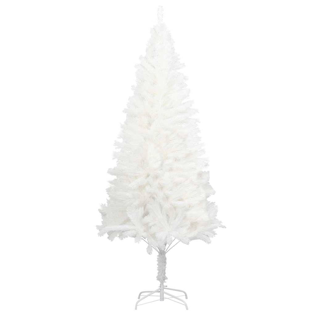 vidaXL Künstlicher Weihnachtsbaum Naturgetreue Nadeln Weiß 240 cm