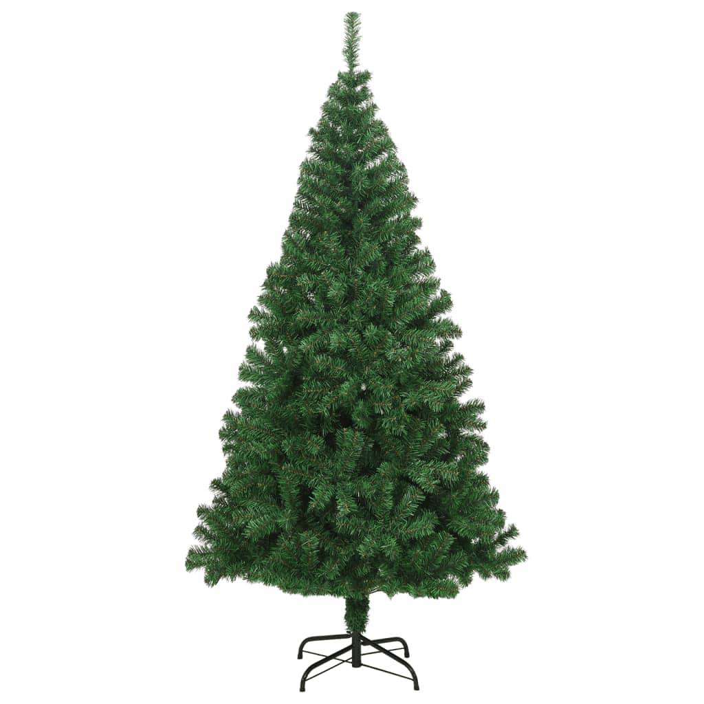 vidaXL Künstlicher Weihnachtsbaum mit Dicken Zweigen Grün 240 cm PVC