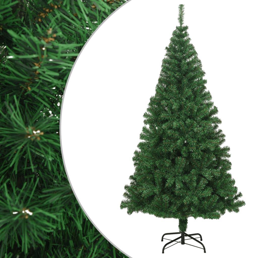 vidaXL Künstlicher Weihnachtsbaum mit Dicken Zweigen Grün 240 cm PVC