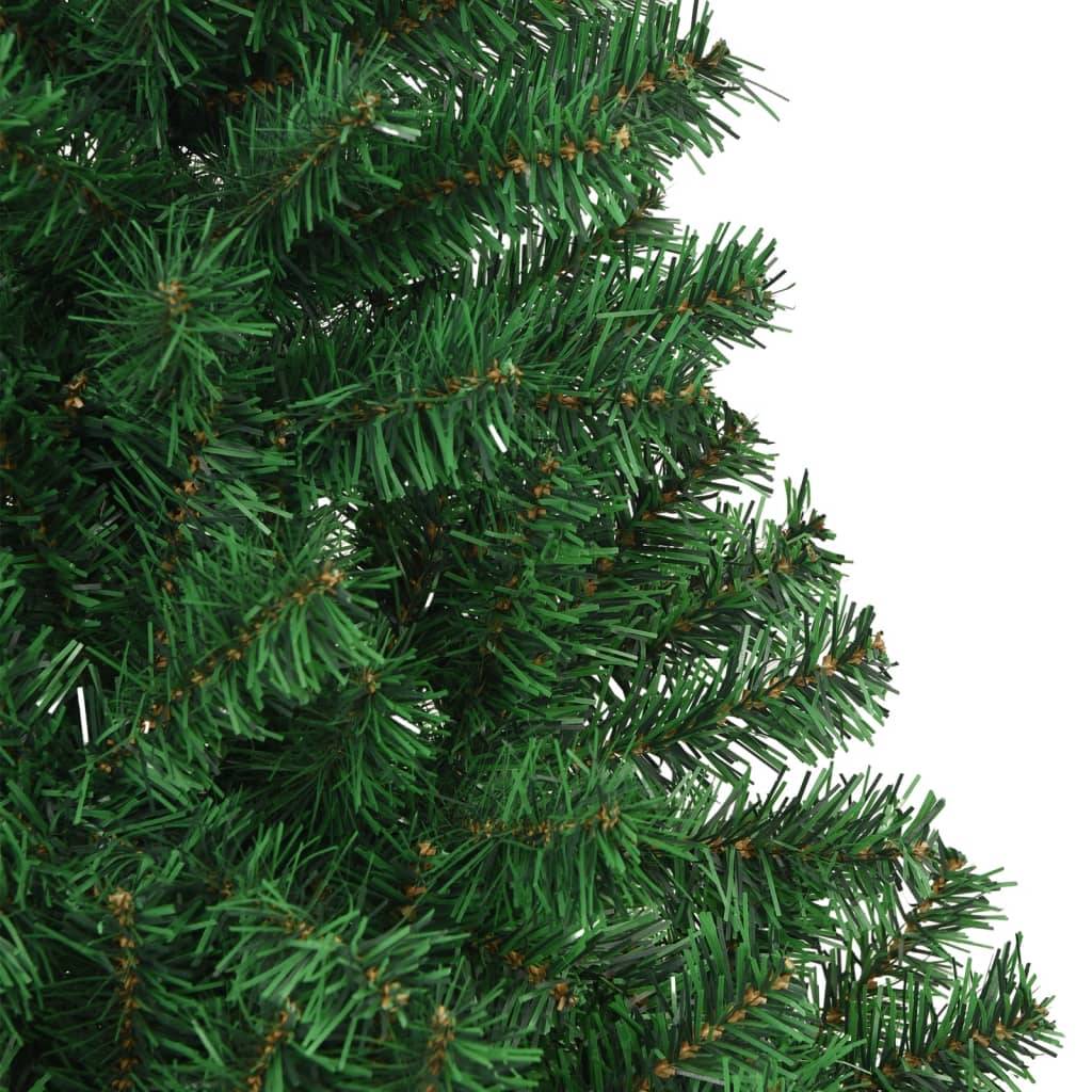 vidaXL Künstlicher Weihnachtsbaum mit Dicken Zweigen Grün 240 cm PVC