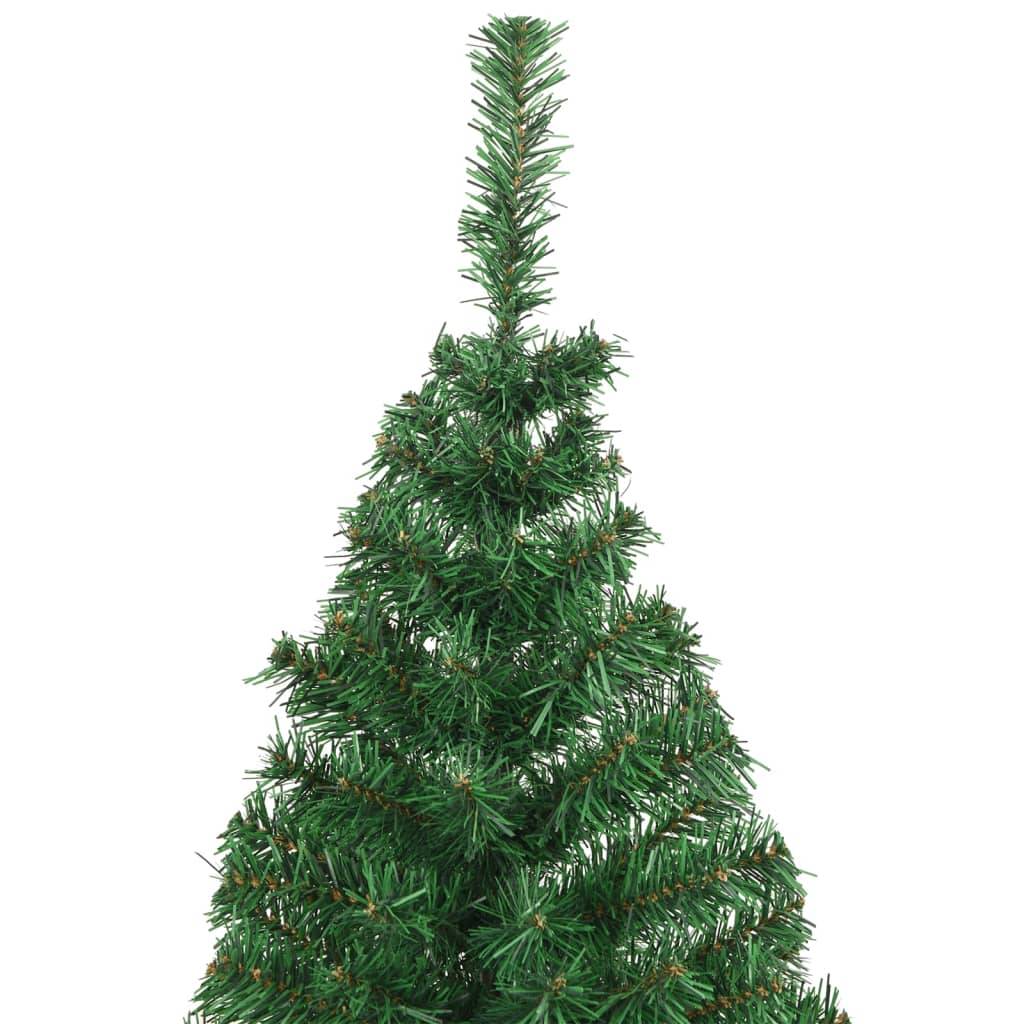 vidaXL Künstlicher Weihnachtsbaum mit Dicken Zweigen Grün 240 cm PVC
