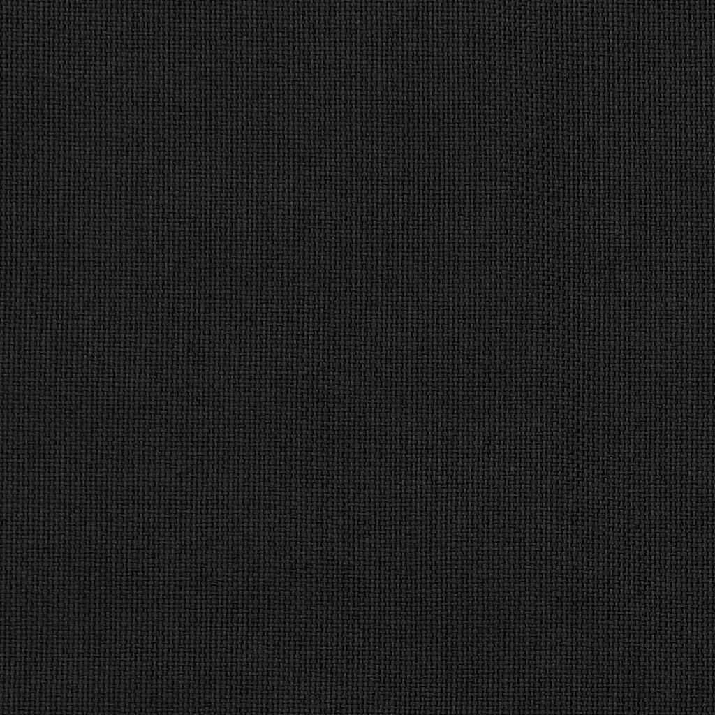 vidaXL Verdunkelungsvorhänge Haken Leinenoptik 2Stk. Schwarz 140x245cm