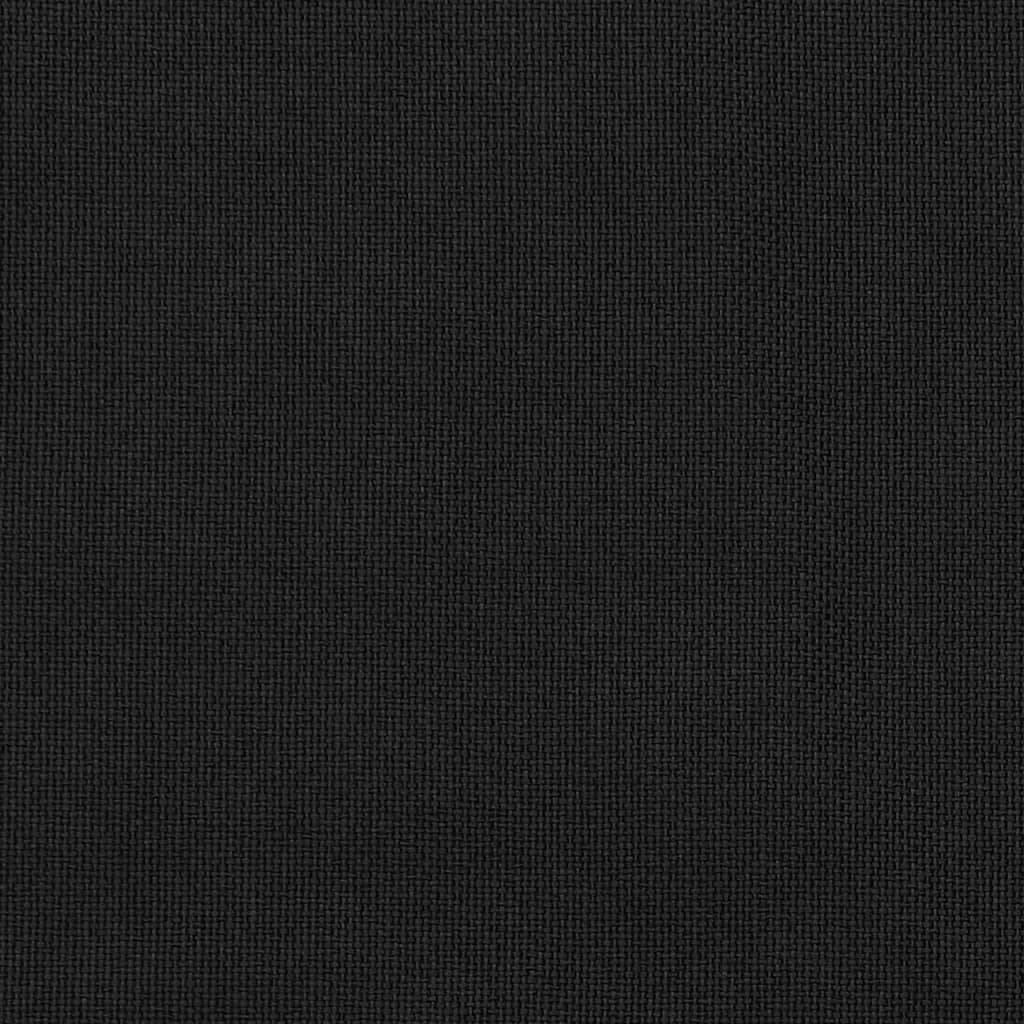 vidaXL Verdunkelungsvorhänge mit Haken Leinenoptik Schwarz 290x245cm