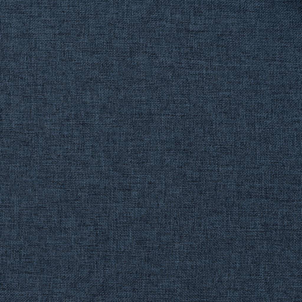 vidaXL Verdunkelungsvorhänge Haken Leinenoptik 2 Stk. Blau 140x225cm