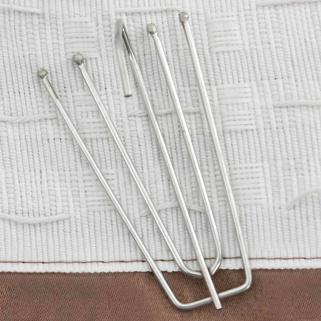 vidaXL Verdunkelungsvorhänge Haken Leinenoptik 2 Stk. Taupe 140x225 cm