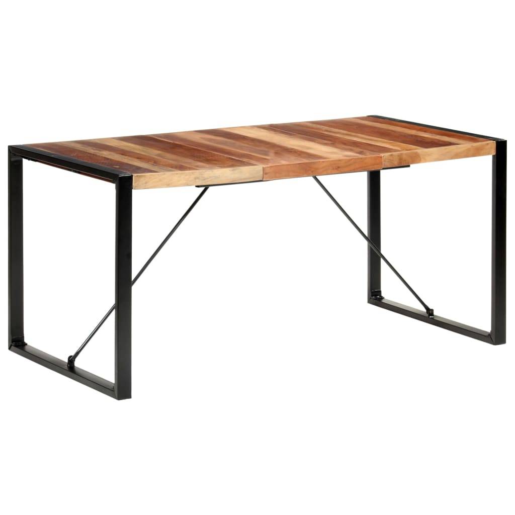 vidaXL Esstisch 160x80x75 cm Massivholz mit Palisander-Finish