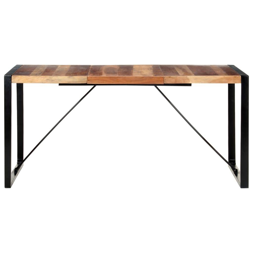 vidaXL Esstisch 160x80x75 cm Massivholz mit Palisander-Finish