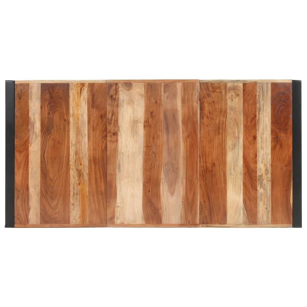 vidaXL Esstisch 160x80x75 cm Massivholz mit Palisander-Finish